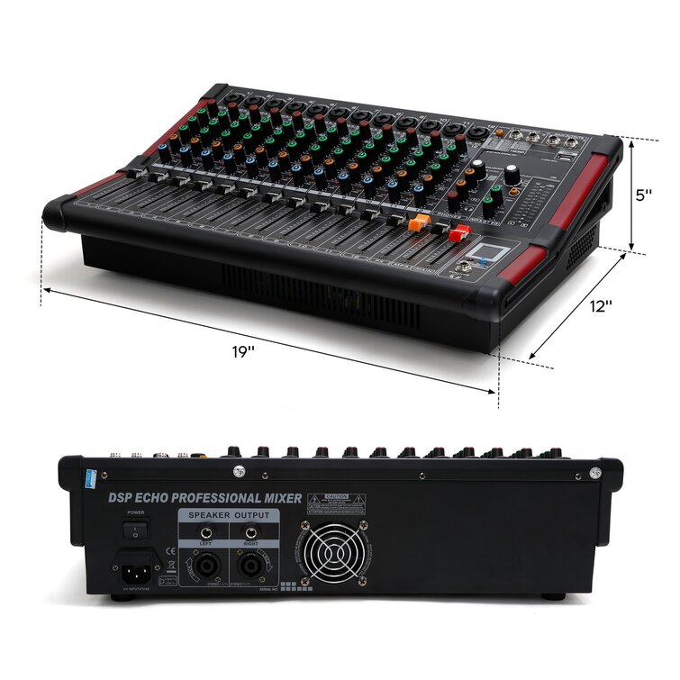 YINXIER Console de mixage pour console de mixage audio-vidéo USB à