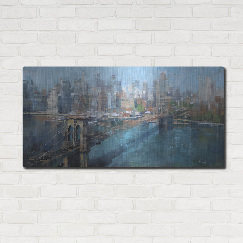 «Brooklyn Bridge» par Mark Lague, H 24 po x l 48 po
