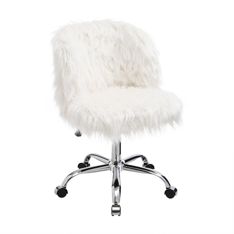 Addae Faux Fur Office Chair