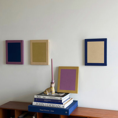 Ensemble d'art mural Mid-Century moderne en toile 4 pièces pour salon