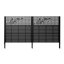 Écran d'intimité en métal l 48 po x H 47,3 po x 2 panneaux