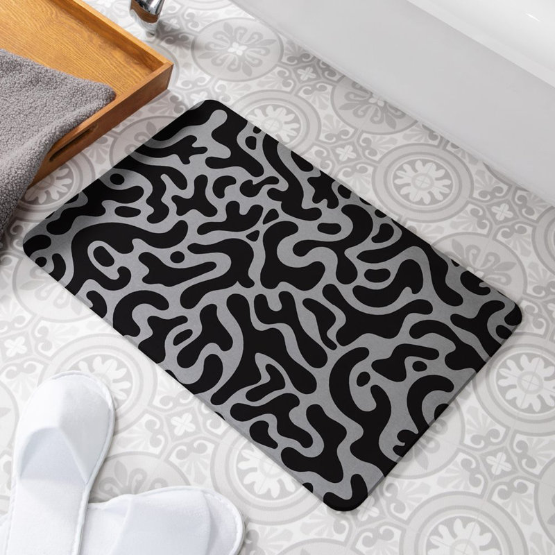 Non-Slip Shower Mat, Grey