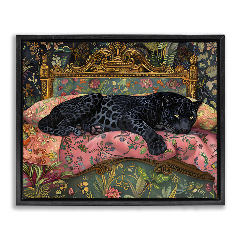 Fauteuil Leopard, H 25 po x l 31 po, Cadre flottant noir de jais