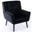 Chaise d'appoint avec pieds noirs pour la maison d'intérieur-686476