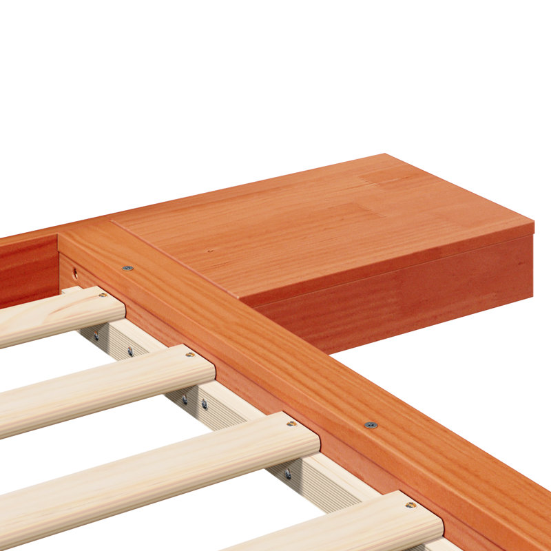 Solid Wood Bed, Super King (6'), Wax Brown
