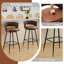 Tooborac Swivel Upholstered Bar Stool-614464483-621838136