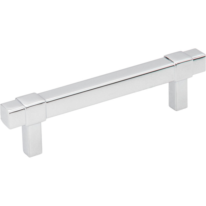 Zane Bar Pull, Polished Chrome, 3 3/4"