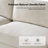 Monteith 92" Modern Fully Assembled Square Arm Slipcovered Sofa with Down Blend Fill-1325215837