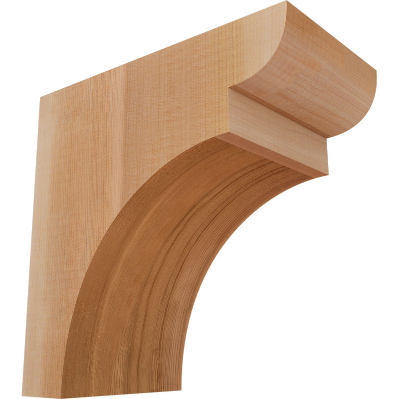 Yorktown Corbel, H 10 po x l 5,5 po x P 10 po, Cèdre rouge, Lisse