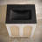 Plaisir II 24" Freestanding Bathroom Vanity In Oak 3-Hole Centerset Sink Top-107443313-107443314