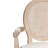 French upholstered fabric solid wood dining chair (Set of 2)