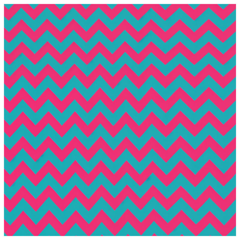 Édredon en zigzag rose et bleu, King