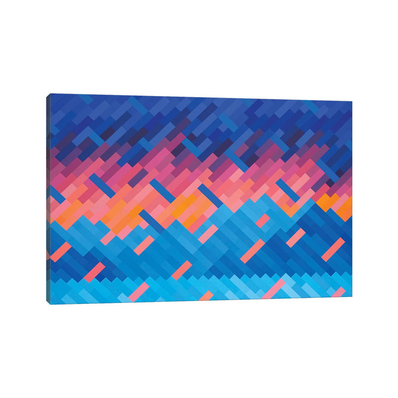 Abstract Sunset by Jun Youngjin - Wrapped Canvas Print, 20.32cm H x 30.48cm W