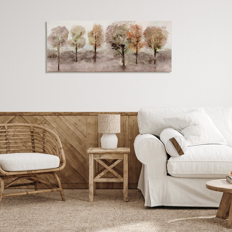 Art mural aquarelle sur toile de style aquarelle, design par Val Rhodes, H 20 po x l 48 po