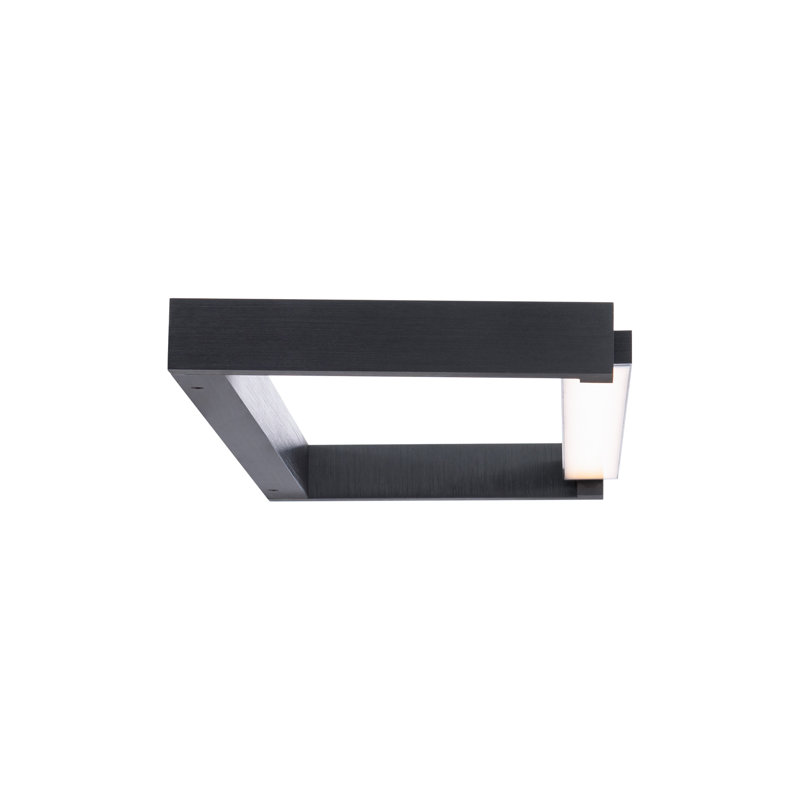 Lune Dimmable LED Wall Mounted Picture Light, Black, 1.625" H x 10" W x 27" D