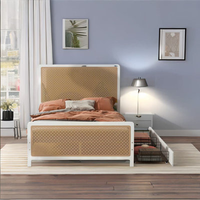 Traci Metal Platform Storage Bed