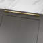 Brushed Brass Slim Square D-Bar Handles-120768036