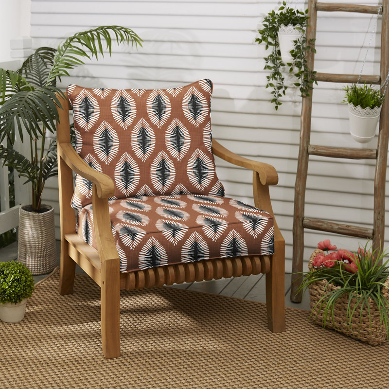 Ine Outdoor 5'' Dining Chair Seat / Back Cushion, 25" W x 25" D