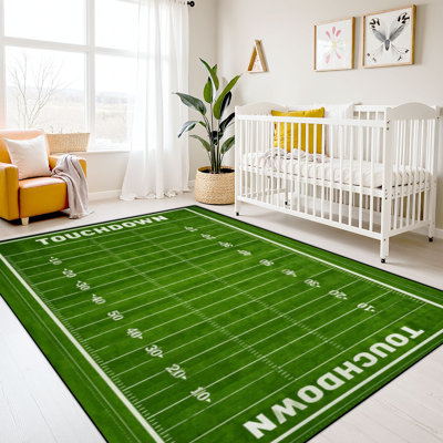 10 x 14 enfants apprenant les tapis tapis lavables pour la salle de classe, les lignes de terrain de football, les lignes de touche, les tapis de touche de retour à l'école pour les enfants d'âge préscolaire