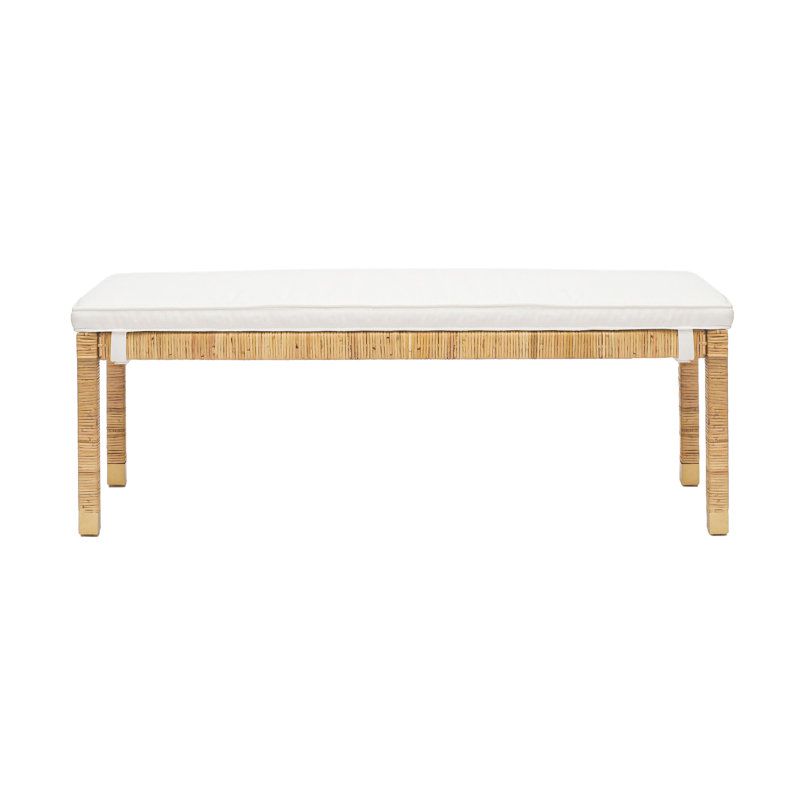 Banc en lin crème