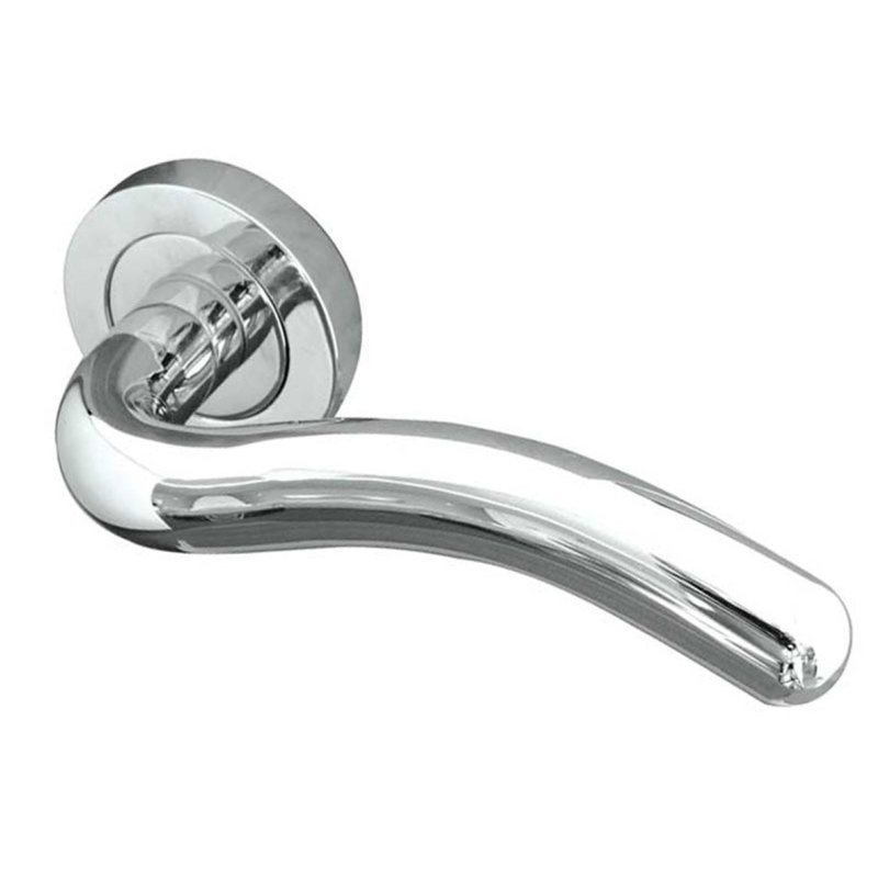 Flow Passage Door Handle, Polished Chrome