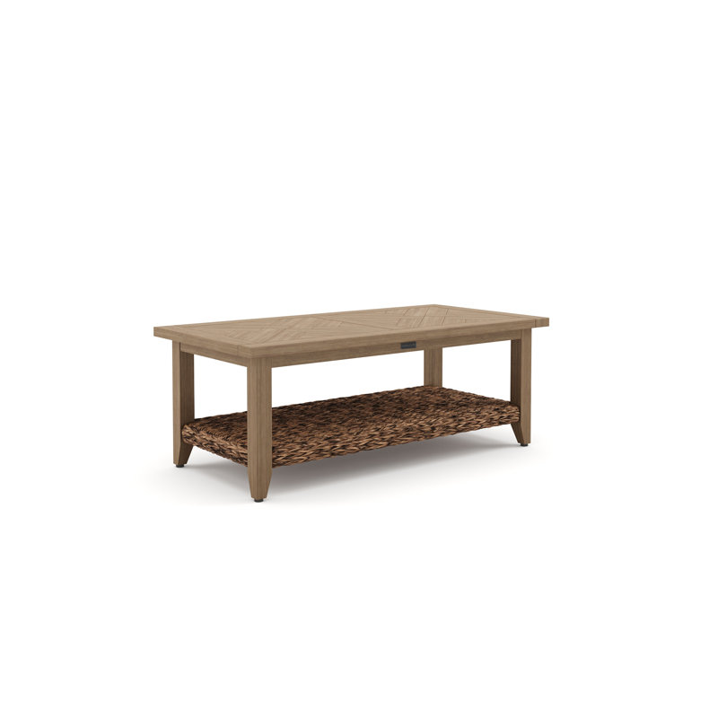 Cayman Resort-Grade Aluminum Faux Wood Coffee Table