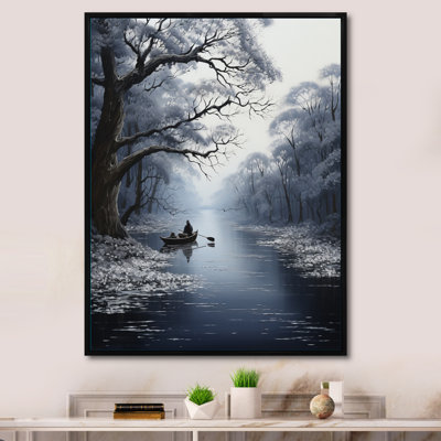 " Canal Quiet Passage Charcoal IV "