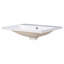 Myhomekeepers 18'' White Ceramic Rectangular Bathroom Sink