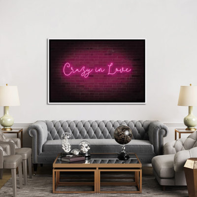 «Neon Love II» par Grace Popp - impression d'art textuel
