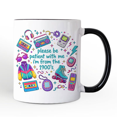 Be Be I I'm From the 1900s Throwbacks, tasse à café rétro avec cadeau personnalisé