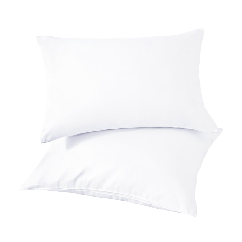 Taies d'oreiller égyptiennes en coton de qualité égyptienne, taies d'oreiller en satin de coton à densité de tissage 500 fils avec fermeture à enveloppe - NTBAY