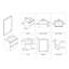 Ensemble de meuble-lavabo simple 24 po avec miroir Fahriye-2004591624