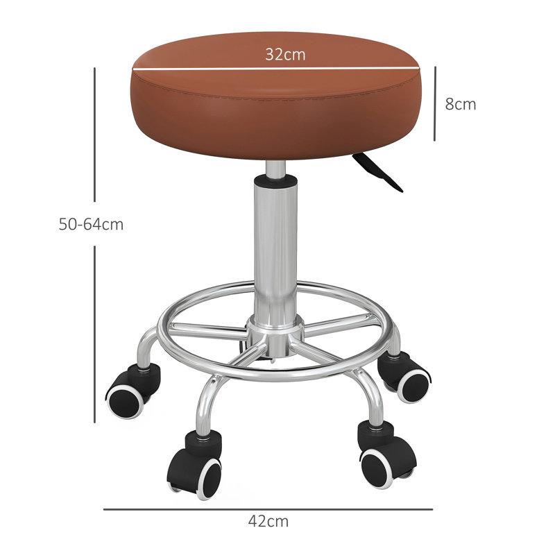 Scottdale Adjustable Height Lab Stool with Footrest
