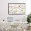 Élégant cadre flottant floral blanc, design par Petal Prints Design-605030530-605030534