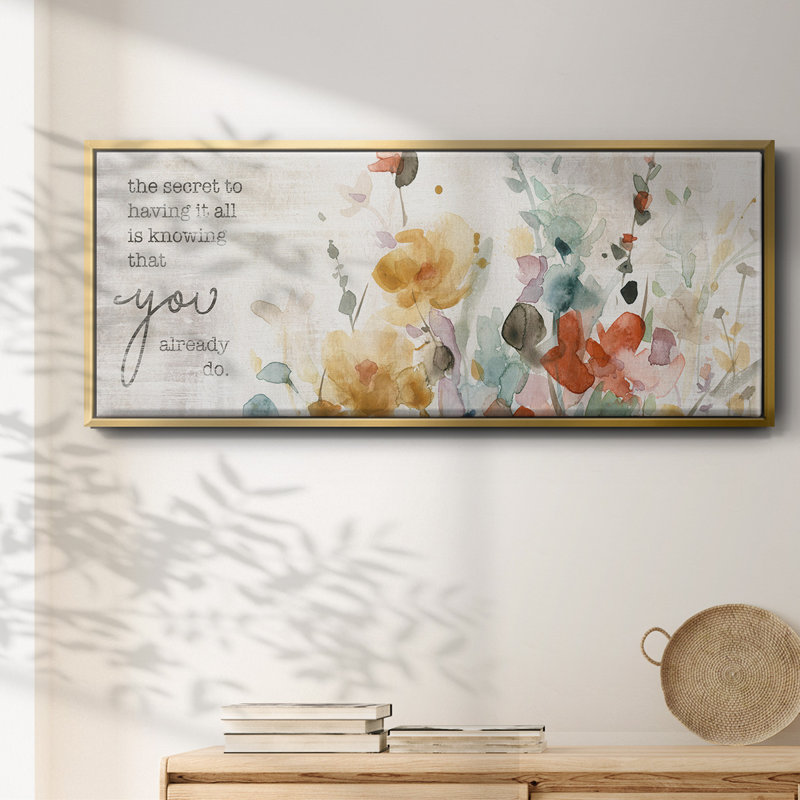 Verset pleine floraison - Toile encadrée, H 12 po x l 30 po