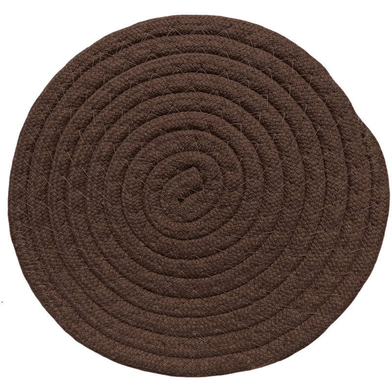 Polyester Round 1 Piece Trivet, Brown