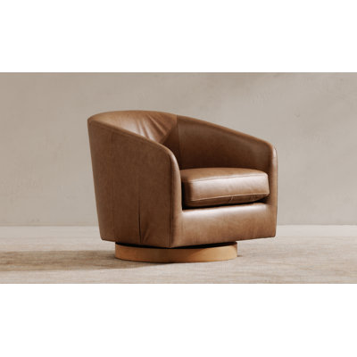 Kamonte Upholstered Swivel Barrel Chair