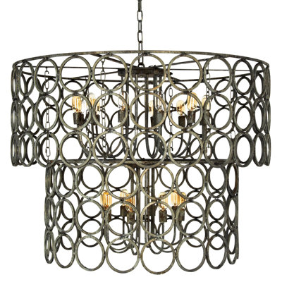 Milian 20 - Light Unique Tiered Chandelier