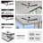 56" Smart Ceiling Fan with LED light, Remote Control, Downrod Included, DC Motor-128294028