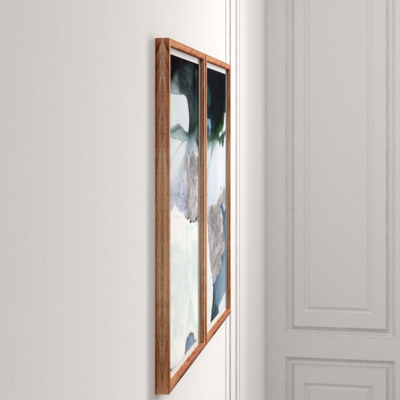 Quartz Diptych Ocean Framed Painting