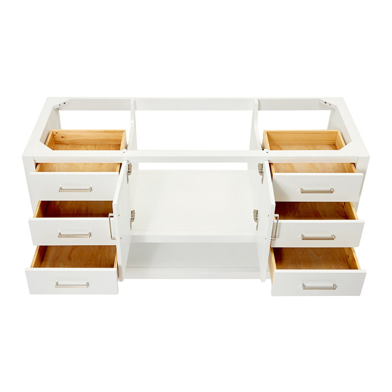 60'' W Single Bathroom Vanity Base, White