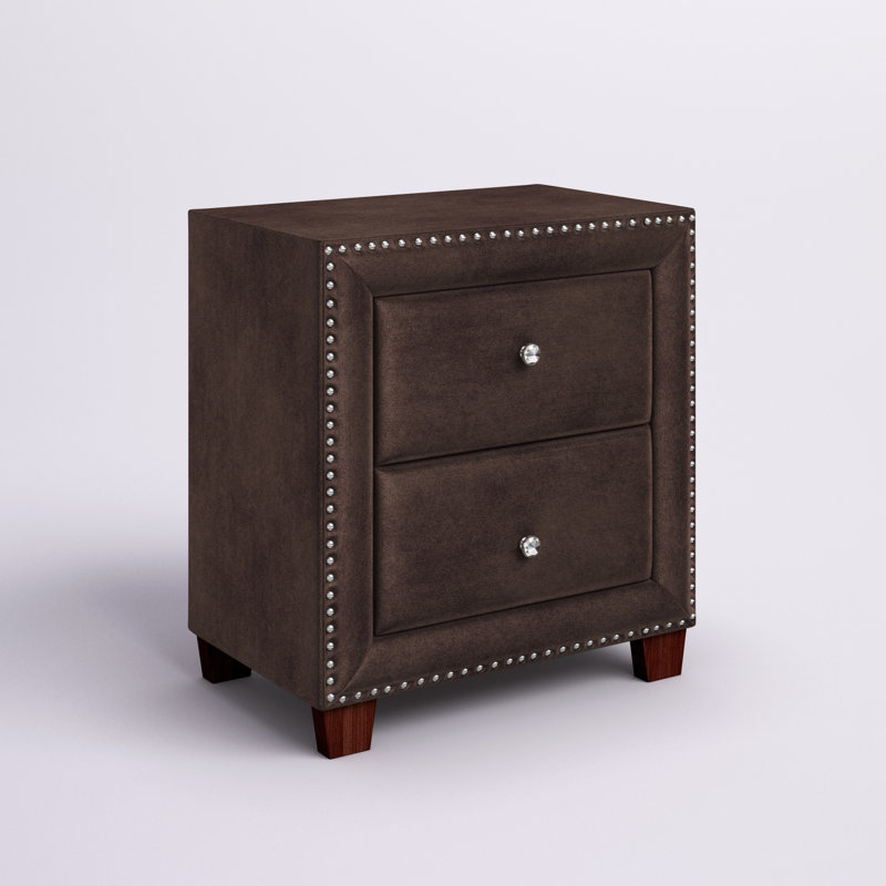 Lunnelle 26'' W Nightstand, Brown
