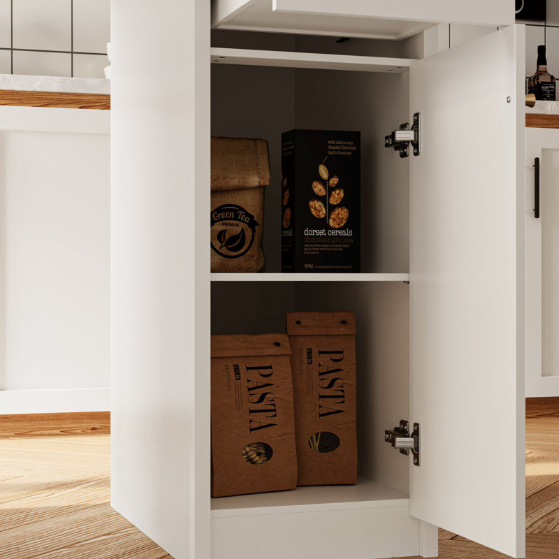 Îlot de cuisine avec armoire de rangement, tiroirs