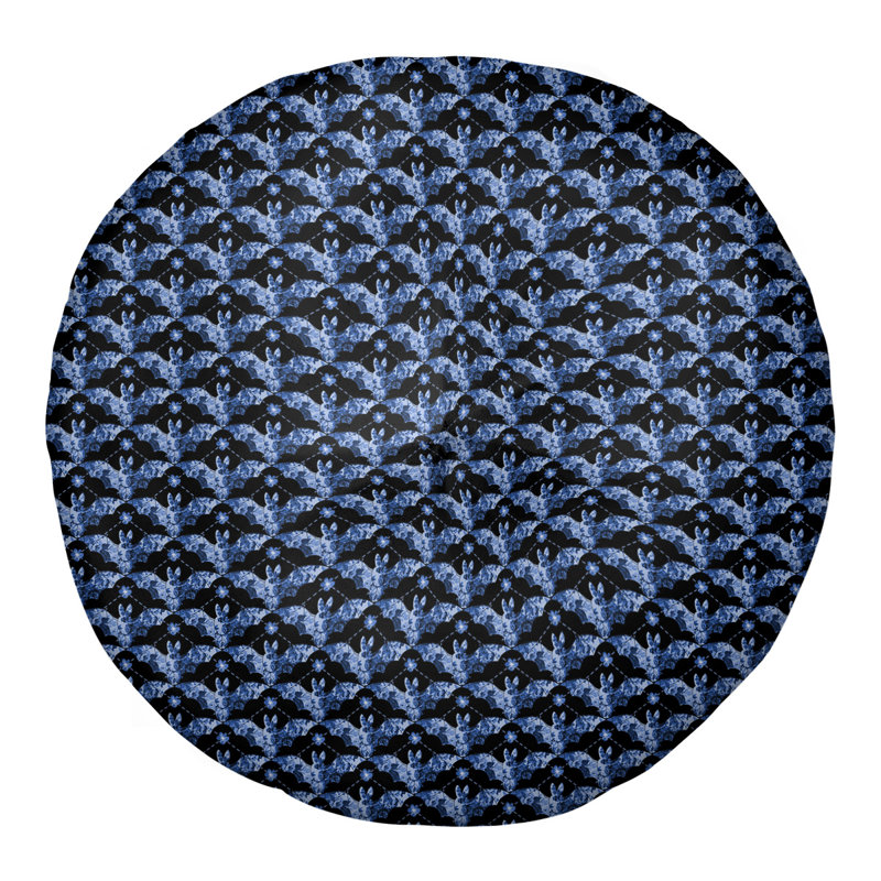 Coussin de sol Katelyn Elizabeth, 26 x 26, Bleu
