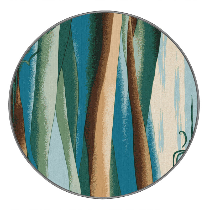 Moonlit Peaks Rug, Round 6'