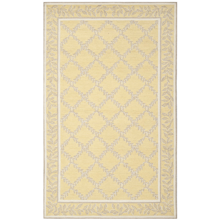 Jonsson Hand Hooked Wool Pile Geometric Rug