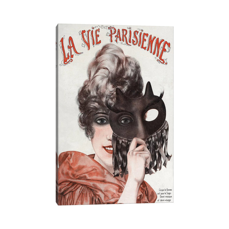 1920 La Vie Parisienne Magazine Cover by The Advertising Archives - Gallery- Giclée on Canvas, 20.32 cm H x 30.48 cm W