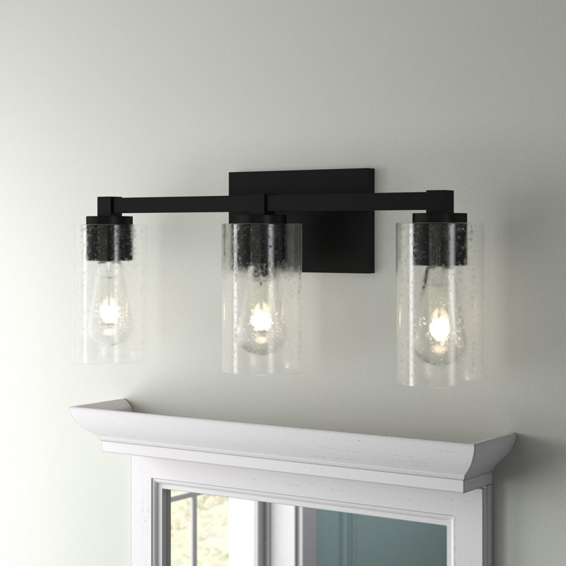 Éclairage pour salle de bain 3 lumières Ravenwood, Transparent