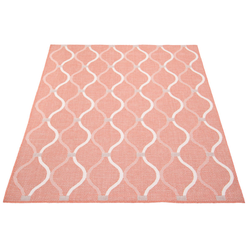 Jianyu Geometric Indoor / Outdoor Rug, Rectangle 5'3" x 7'3"