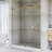 56-60 "W X 76" H Single Sliding Frameless  Shower Door In Brushed Gold Finish-116398710